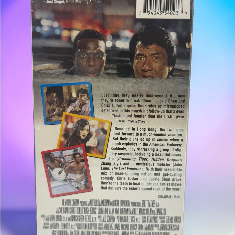 Rush Hour 2 VHS 2001 Comedy Jackie Chan Chris Tucker NEW Sealed - Picture 2 of 3